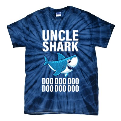 Uncle Shark Doo Doo Doo Matching Family Tie-Dye T-Shirt