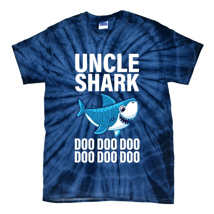 Uncle Shark Doo Doo Doo Matching Family Tie-Dye T-Shirt