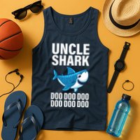 Uncle Shark Doo Doo Doo Matching Family Tank Top
