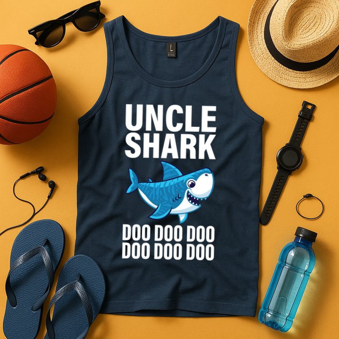 Uncle Shark Doo Doo Doo Matching Family Tank Top