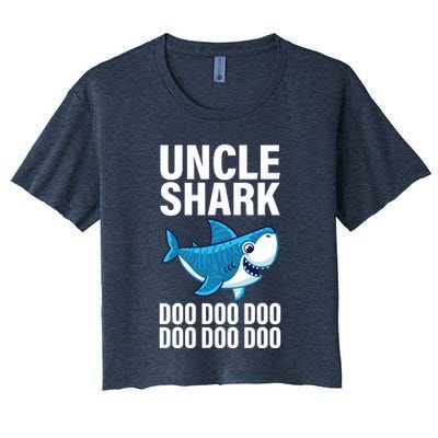 Uncle Shark Doo Doo Doo Matching Family Crop Top