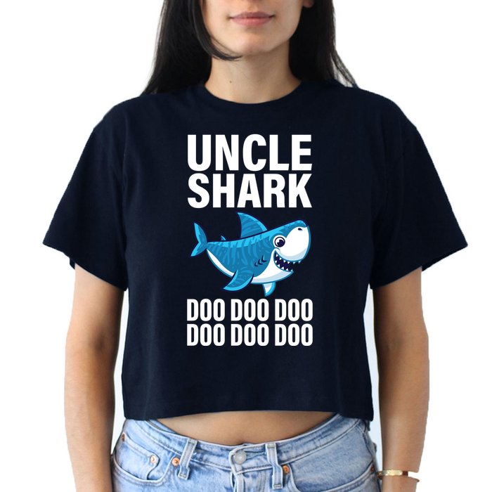 Uncle Shark Doo Doo Doo Matching Family Crop Top