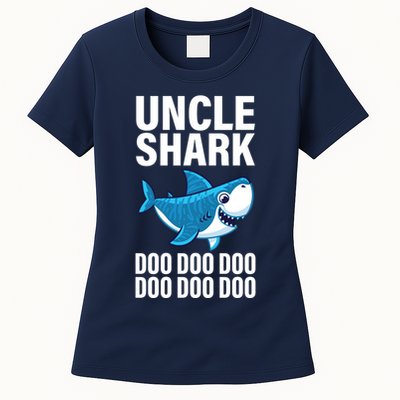Uncle Shark Doo Doo Doo Matching Family Women's T-Shirt