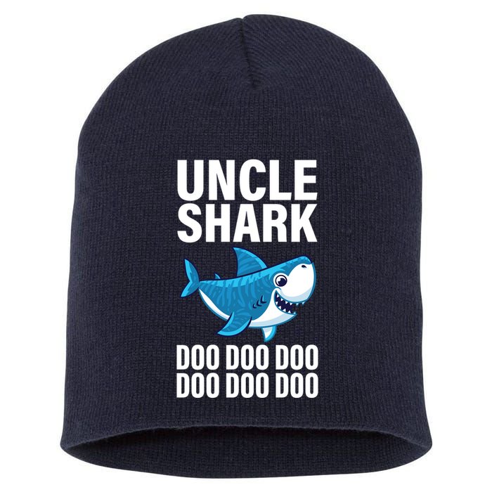 Uncle Shark Doo Doo Doo Matching Family Short Acrylic Beanie