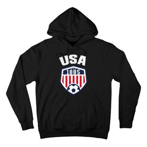 USA Soccer 1885 American Soccer USA Jersey Fan Hoodie