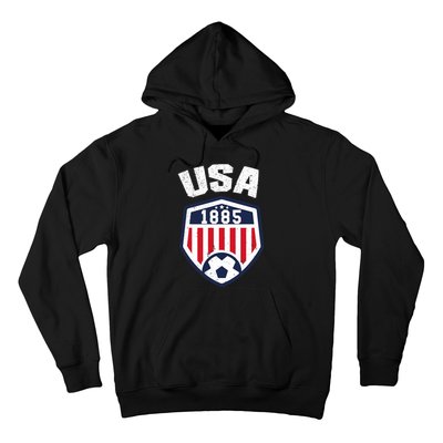 USA Soccer 1885 American Soccer USA Jersey Fan Hoodie