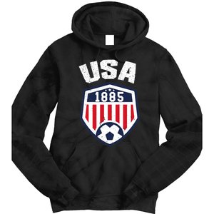 USA Soccer 1885 American Soccer USA Jersey Fan Tie Dye Hoodie