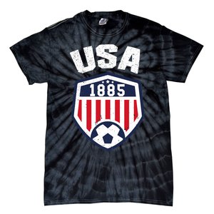 USA Soccer 1885 American Soccer USA Jersey Fan Tie-Dye T-Shirt