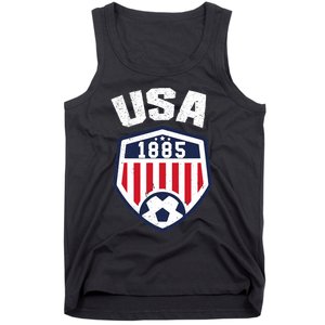 USA Soccer 1885 American Soccer USA Jersey Fan Tank Top