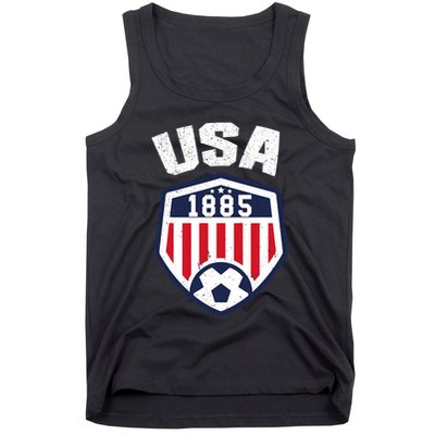 USA Soccer 1885 American Soccer USA Jersey Fan Tank Top