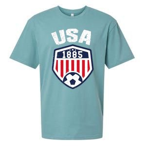 USA Soccer 1885 American Soccer USA Jersey Fan Sueded Cloud Jersey T-Shirt