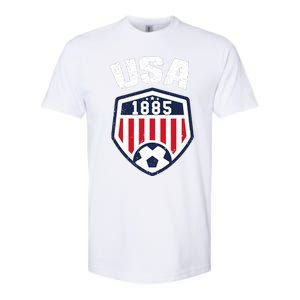 USA Soccer 1885 American Soccer USA Jersey Fan Softstyle CVC T-Shirt