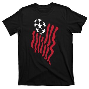 US Soccer Team Flag Ball USA Soccer T-Shirt