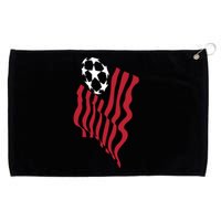 US Soccer Team Flag Ball USA Soccer Grommeted Golf Towel