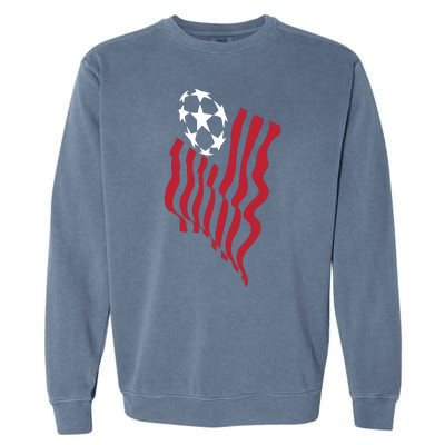 US Soccer Team Flag Ball USA Soccer Garment-Dyed Sweatshirt