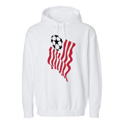 US Soccer Team Flag Ball USA Soccer Garment-Dyed Fleece Hoodie