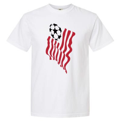 US Soccer Team Flag Ball USA Soccer Garment-Dyed Heavyweight T-Shirt