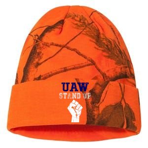 Uaw Strike 2024 United Auto Workers Union Uaw Red Kati Licensed 12" Camo Beanie