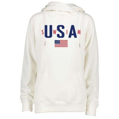 Usa Swim 2024 Womens Funnel Neck Pullover Hood