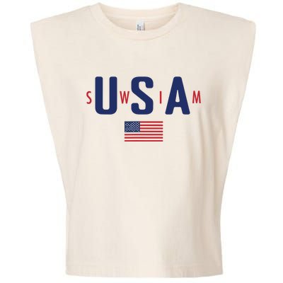 Usa Swim 2024 Garment-Dyed Women's Muscle Tee