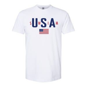 Usa Swim 2024 Softstyle CVC T-Shirt