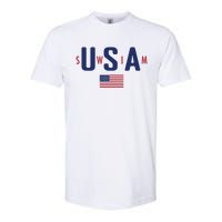 Usa Swim 2024 Softstyle CVC T-Shirt