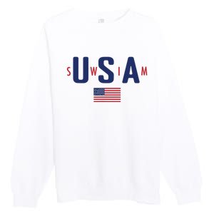 Usa Swim 2024 Premium Crewneck Sweatshirt