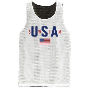 Usa Swim 2024 Mesh Reversible Basketball Jersey Tank