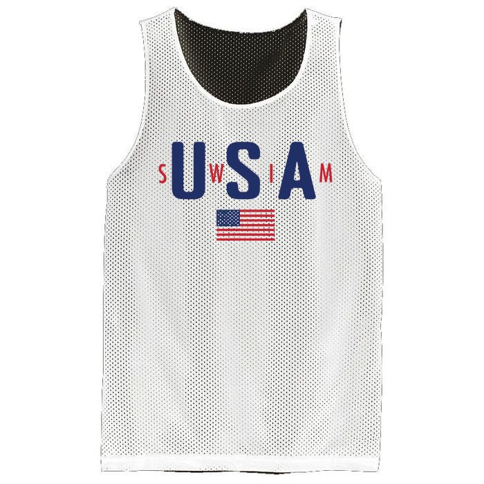 Usa Swim 2024 Mesh Reversible Basketball Jersey Tank