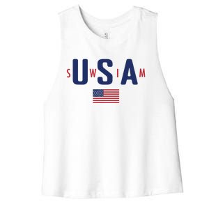 Usa Swim 2024 Women's Racerback Cropped Tank