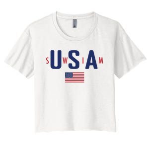 Usa Swim 2024 Women's Crop Top Tee