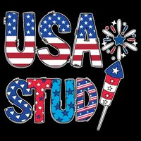 USA Stud 4th Of July Firework Cute Stripe Pom Pom Beanie