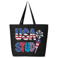 USA Stud 4th Of July Firework Cute 25L Jumbo Tote