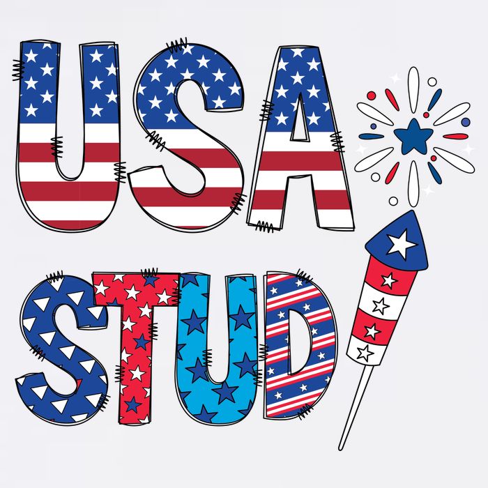 USA Stud 4th Of July Firework Cute Cooling Performance Crew T-Shirt