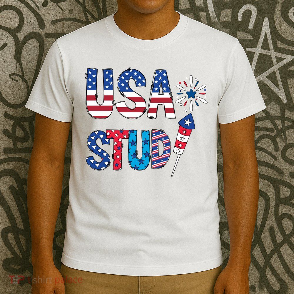 USA Stud 4th Of July Firework Cute T-Shirt