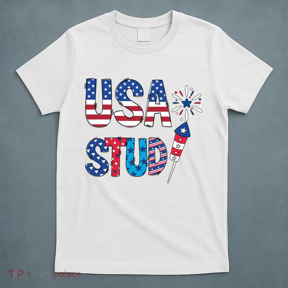 USA Stud 4th Of July Firework Cute T-Shirt