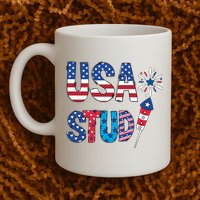 USA Stud 4th Of July Firework Cute Mug