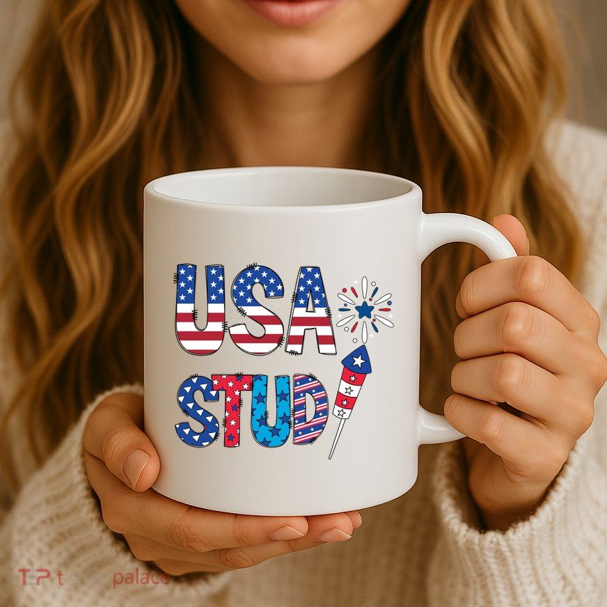 USA Stud 4th Of July Firework Cute Mug