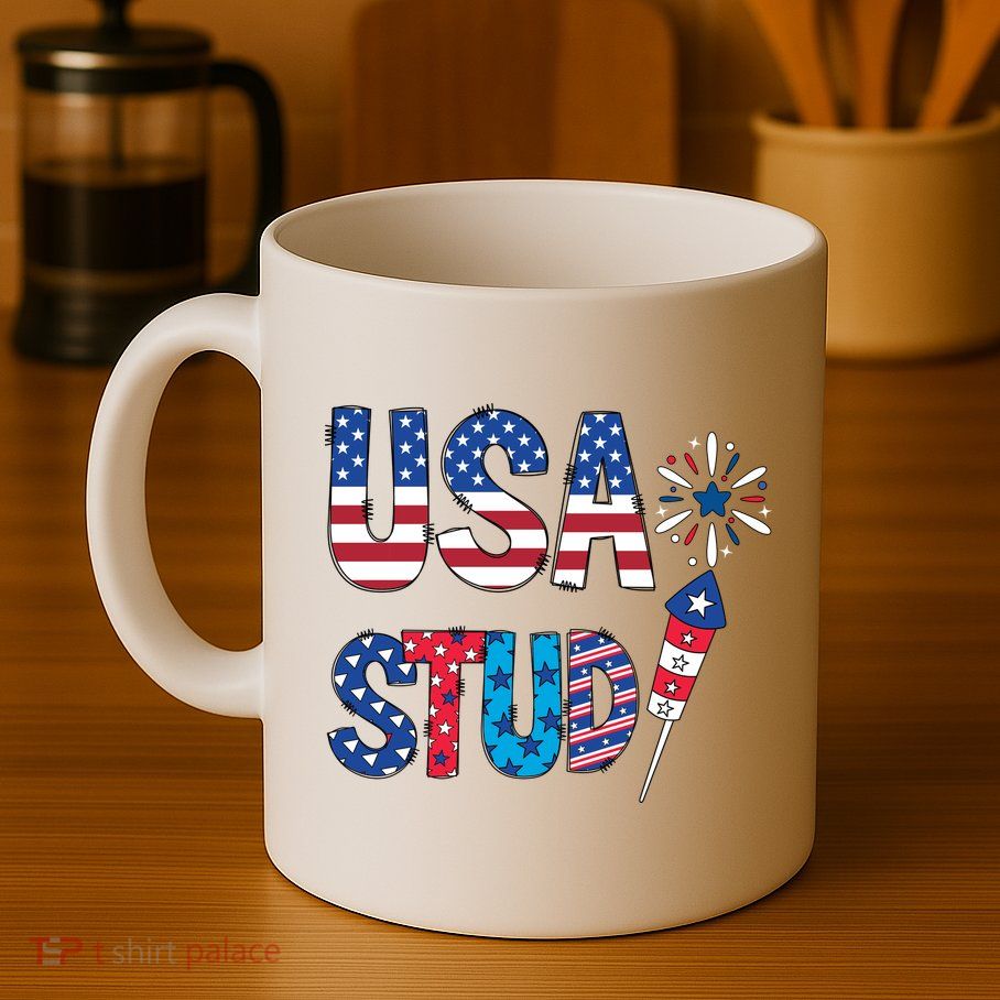 USA Stud 4th Of July Firework Cute Mug