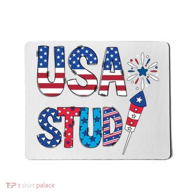 USA Stud 4th Of July Firework Cute Mousepad