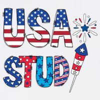 USA Stud 4th Of July Firework Cute Hat