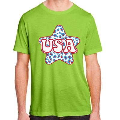 USA Star 4th Of July Festive Holiday Adult ChromaSoft Performance T-Shirt