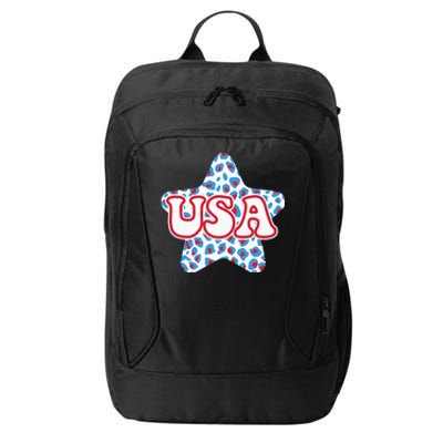 USA Star 4th Of July Festive Holiday City Backpack