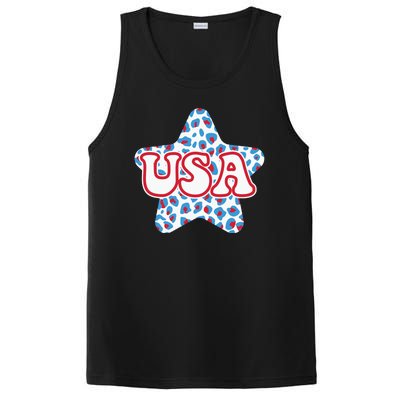 USA Star 4th Of July Festive Holiday PosiCharge Competitor Tank