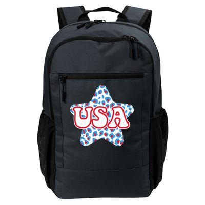 USA Star 4th Of July Festive Holiday Daily Commute Backpack