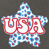 USA Star 4th Of July Festive Holiday Cotton Canvas Backpack