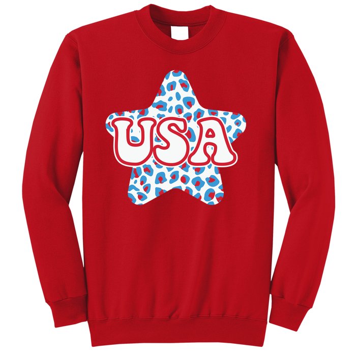 USA Star 4th Of July Festive Holiday Sweatshirt