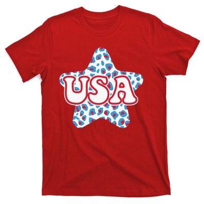 USA Star 4th Of July Festive Holiday T-Shirt