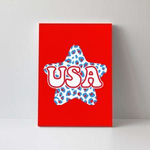 USA Star 4th Of July Festive Holiday Canvas