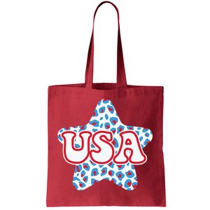 USA Star 4th Of July Festive Holiday Tote Bag